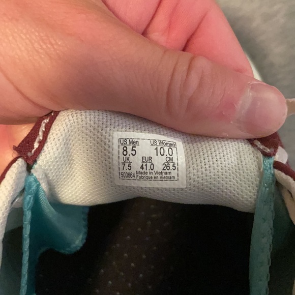 Maroon Vans. Worn ONE single time. - Picture 4 of 6